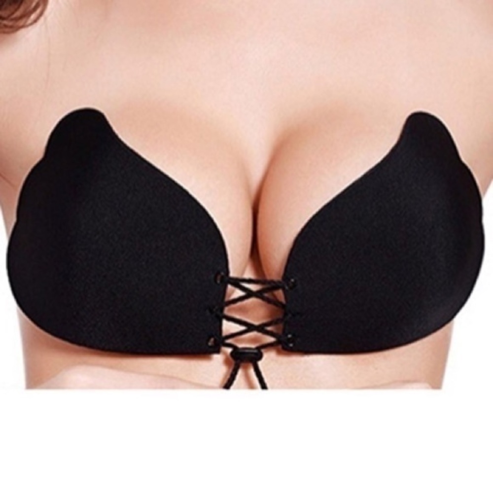 Women's Push Up Invisible Bra Seamless Strapless Backless SIZE B CUP NEW #2368